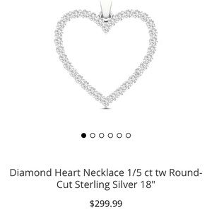 Kay jewelers diamond heart necklace